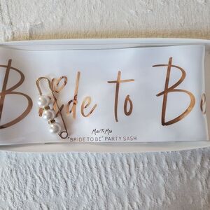 Miss to Mrs Bride to Be Party Sash